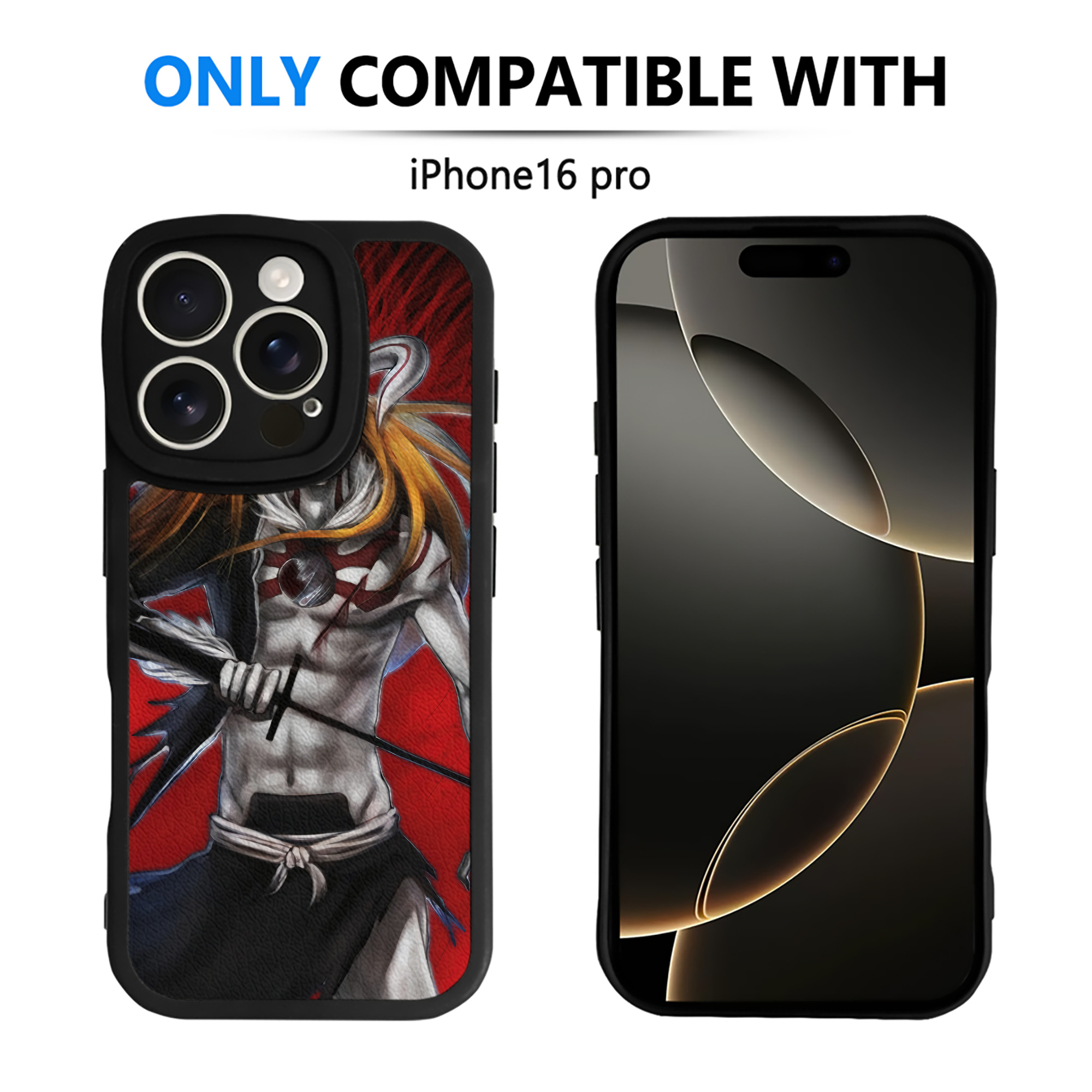 （画像用） ブリーチ BLEACH 【iPhone 16シリーズ対応】シリコンスマホケース（レザー調） 材質：シリコン